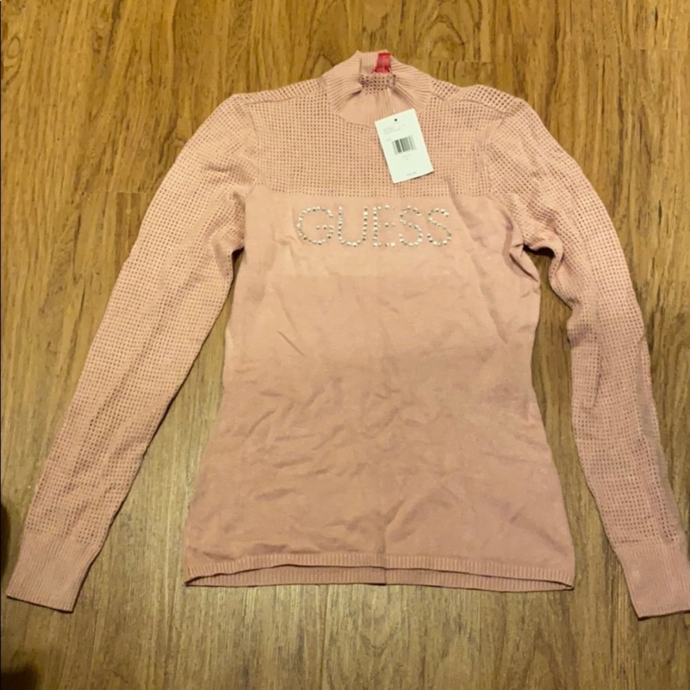 Guess Pamelyn Sweater in Rose Bliss color